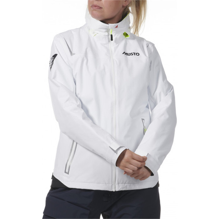 2024 Musto Para Mujer Br1 Chaqueta De Vela Solent 82404 - Blanco